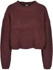 Rundhalspullover URBAN CLASSICS "Urban Classics Damen Ladies Wide Oversize Sweater",