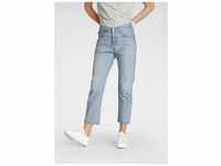 7/8-Jeans LEVI'S "501 Crop" Gr. 30, Länge 28, blau (blue, bleached) Damen Jeans