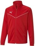 Trainingsjacke PUMA "TEAMRISE TRAINING POLY JACKET JR", Kinder, Gr. 128, puma rot,