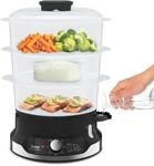 Tefal Dampfgarer "Ultracompact" 800 W 3 Aufs&auml;tze, 60-Minuten-Timer, 9-L-Kapazit&auml;t,