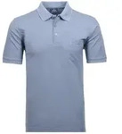 Poloshirt RAGMAN, Herren, Gr. 3XL, blau (taubenblau), Piqu&eacute;, 61% Baumwolle, 39%