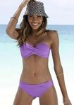 s.Oliver Bandeau-Bikini-Top "Spain" in unifarben mit Wickeloptik