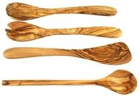 Olivenholz-erleben Kochbesteck-Set "aus naturbelassenem Olivenholz" Schonend zu