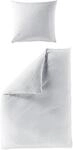 BIERBAUM Bettw&auml;sche "Senci in 135x200 oder 155x220 cm" 2 Stk. Uni Optik mit feinem