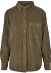 Langarmhemd URBAN CLASSICS "Urban Classics Damen Ladies Corduroy Oversized...