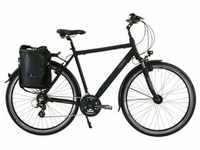 Trekkingrad HAWK BIKES "HAWK Trekking Gent Premium Plus Black" Fahrräder Gr. 57 cm,