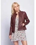 Lederjacke MAZE "Marcie", Damen, Gr. M, braun (mahagony), Obermaterial: 100%