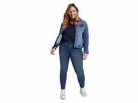 Skinny-fit-Jeans TOM TAILOR PLUS Gr. 46, N-Gr, blau (blue, denim) Damen Jeans