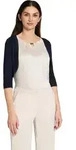 Bolerojacke VERA MONT "Damen figurbetont", Damen, Gr. 42, blau (night sky), Jersey,