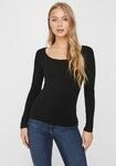 Langarmshirt VERO MODA "VMMAXI", Damen, Gr. XL, schwarz, Jersey, Obermaterial: 95%