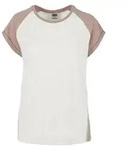URBAN CLASSICS Kurzarmshirt "Urban Classics Damen Ladies Contrast Raglan Tee" 1 Stk.