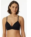 Soft-BH SCHIESSER "Invisible Soft", Damen, Gr. 85, Cup A, schwarz (000, schwarz),