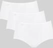 sloggi Midislip "24/7 Cotton" 3er Pack, Spitze, blickdicht, weiche Baumwollmischung