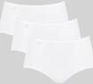 Slip SLOGGI "Slip 3er Pack", Damen, Gr. 42, wei&szlig;, Obermaterial: 96% Baumwolle CO. 4%