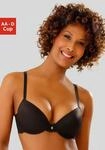 Push-up-BH LASCANA, Damen, Gr. 90, Cup A, schwarz, Spitze, Obermaterial: 82% Polyamid