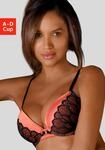 LASCANA Push-up-BH "Belinda" Cups aus sch&ouml;ner Satinware mit Spitze &uuml;berzogen,...