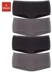 Panty LASCANA, Damen, Gr. 44/46, schwarz (schwarz, anthrazit), Jersey,...