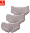 Panty LASCANA, Damen, Gr. 44/46, grau (taupe), Jersey, Obermaterial: 95% Baumwolle,