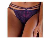 Rioslip LASCANA Gr. 44/46, lila (dunkellila) Damen Unterhosen Slips aus