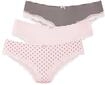 LASCANA Slip 3er-Pack, aus elastischer Baumwolle mit zarter Spitze