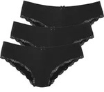 Slip LASCANA, Damen, Gr. 40/42, schwarz, Obermaterial: 95% Baumwolle, 5%...