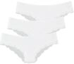 LASCANA Slip 3er-Pack, aus elastischer Baumwolle mit zarter Spitze