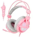 SADES Gaming-Headset "A6", pink, Kopfh&ouml;rer
