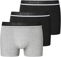 Boxer SCHIESSER "95/5", Herren, Gr. 6, schwarz (901, 2xschwarz, 1x grau, meliert),