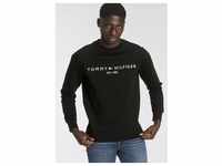Sweatshirt TOMMY HILFIGER "TOMMY LOGO SWEATSHIRT" Gr. XL (54), schwarz (black) Herren