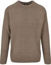 URBAN CLASSICS Rundhalspullover "Urban Classics Herren Ribbed Raglan Sweater" 1 Stk.