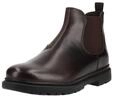 Stiefelette GEOX "Geox Stiefelette Leder/Textil", Damen, Gr. 45, braun (coffee),