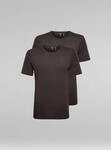T-Shirt G-STAR "Base T-Shirt 2-Pack", Herren, Gr. L, schwarz, Obermaterial: 100%