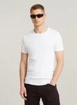 T-Shirt G-STAR "Base T-Shirt 2-Pack", Herren, Gr. XXL, wei&szlig;, Obermaterial: 100%