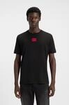 HUGO T-Shirt "Diragolino" Rundhalsausschnitt, Regular Fit, Logo-Label