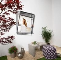 Windhager Insektenschutzrollo "Plus f&uuml;r Fenster, Fliegengitter mit Rahmen zum