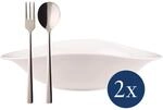 Villeroy & Boch Geschirr-Set "Italian-Set Vapiano 6er Set wei&szlig;" Sp&uuml;lmaschinenfest