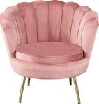 SalesFever Loungesessel "Clam - Design Cocktailsessel" Prachtvoll extravagantes