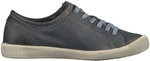Sneaker SOFTINOS "softinos Sneaker Leder", Damen, Gr. 36, navy, Leder, Schuhe Sneaker