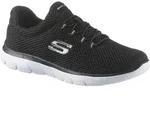 Slip-On Sneaker SKECHERS "Summits", Damen, Gr. 39, schwarz, Synthetik, Textil,