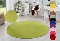 HANSE Home Teppich "Fancy" rund 7 mm H&ouml;he Kurzflor, Weich, Einfarbig,...