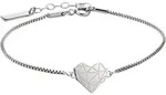 Armband LIEBESKIND BERLIN "Schmuck Geschenk Edelstahl Armkette Herz", silber