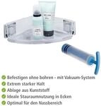 WENKO Eckregal "Vacuum-Loc Quadro" 1 Etage