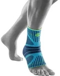Sprunggelenkbandage BAUERFEIND "Ankle Support DYNAMIC", Gr. XS, blau, Obermaterial: