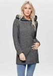 Kurzmantel ONLY "ONLSEDONA LIGHT COAT OTW NOOS", Damen, Gr. S, grau (dunkelgrau