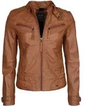 Lederjacke MAZE "31Ryana", Damen, Gr. XS, braun (cognac), Obermaterial: 100%