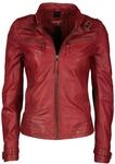 Lederjacke MAZE "31Ryana", Damen, Gr. XS, rot, Obermaterial: 100% Lammleder. Futter: