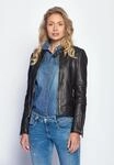 Lederjacke MAZE "Lindsay", Damen, Gr. XL, schwarz, Obermaterial: 100% Lammleder.
