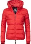 Marikoo Winterjacke "Sole" mit Kapuze modisch taillierte Damen Steppjacke f&uuml;r den