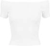URBAN CLASSICS T-Shirt "Urban Classics Damen Ladies Off Shoulder Rib Tee" 1 Stk.