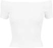 T-Shirt URBAN CLASSICS "Urban Classics Damen Ladies Off Shoulder Rib Tee", Damen, Gr.